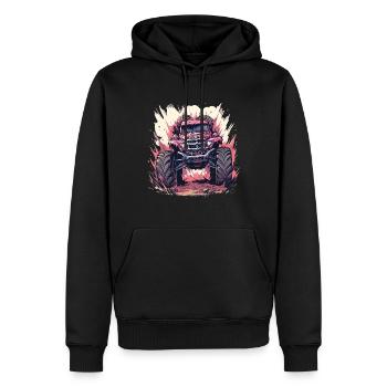 Monstertruck - Männer Premium Bio Hoodie - Schwarz - Vorne - Nico (187cm)