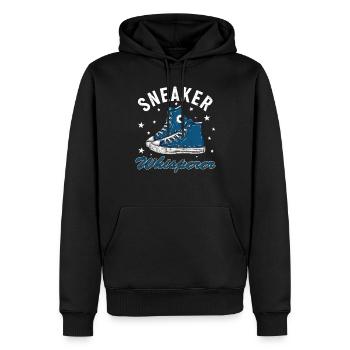 Fan de chaussures « Sneaker Whisperer » - Sweat à capuche Premium bio Homme - noir - Devant - Nico (187cm)