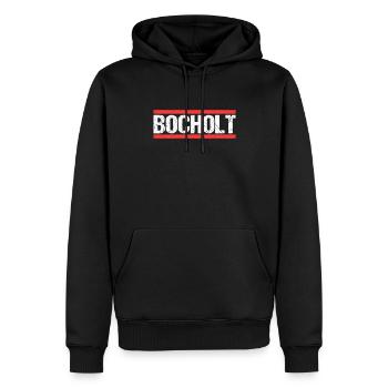 Bocholterin Bocholter Bocholt - Männer Premium Bio Hoodie - Schwarz - Vorne - Nico (187cm)