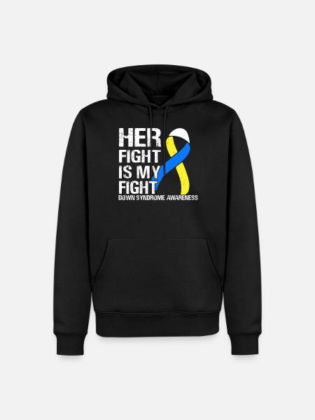Down Syndrome Awareness - Men’s Premium Organic Hoodie - black