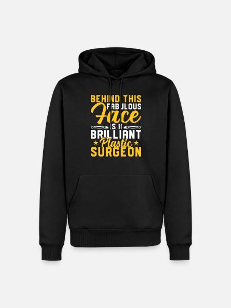 Brilliant Plastic Surgeon Surgical - Men’s Premium Organic Hoodie - black