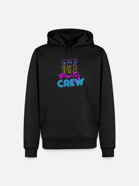 Ibiza Party Crew - Männer Premium Bio Hoodie - Schwarz
