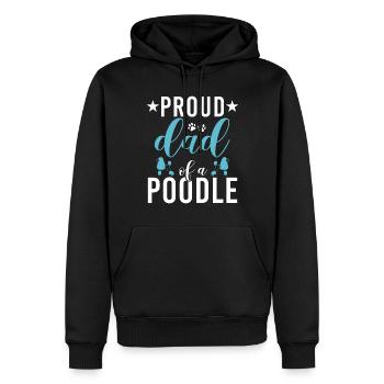 Poodle Gifts - Männer Premium Bio Hoodie - Schwarz - Vorne - Nico (187cm)
