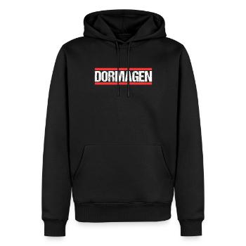 Dormagenerin Dormagener Dormagen - Männer Premium Bio Hoodie - Schwarz - Vorne - Nico (187cm)