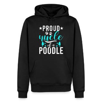 Poodle Gifts - Männer Premium Bio Hoodie - Schwarz - Vorne - Nico (187cm)