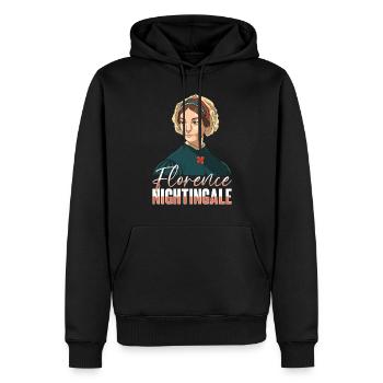 Krankenschwester Florence Nightingale Medizinische - Männer Premium Bio Hoodie - Schwarz - Vorne - Nico (187cm)