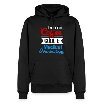 Medizinischer Kodierer Beruf Medizinische - Männer Premium Bio Hoodie - Schwarz - Vorne - Nico (187cm)