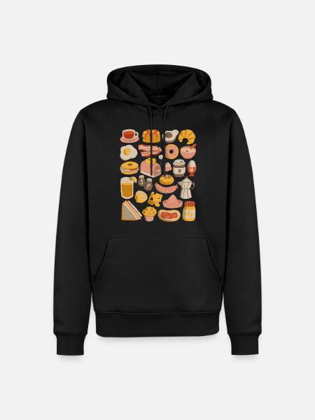 Breakfast & Brunch - Men’s Premium Organic Hoodie - black