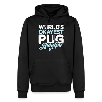 Pug Gifts for Pug Lovers - Männer Premium Bio Hoodie - Schwarz - Vorne - Nico (187cm)