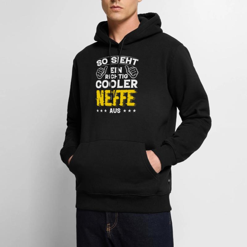 Neffe Neffe Geburtstag Neffe Sprüche Bester Neffe Männer Premium Bio Hoodie