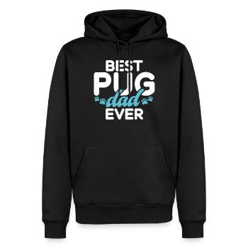 Pug Gifts for Pug Lovers - Männer Premium Bio Hoodie - Schwarz - Vorne - Nico (187cm)