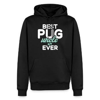 Pug Gifts for Pug Lovers - Männer Premium Bio Hoodie - Schwarz - Vorne - Nico (187cm)