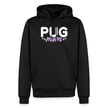 Pug Gifts for Pug Lovers - Männer Premium Bio Hoodie - Schwarz - Vorne - Nico (187cm)