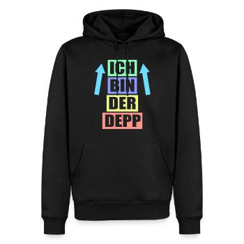 Junggesellenabschied Poltern Polterabend JGA - Männer Premium Bio Hoodie - Schwarz - Vorne - Nico (187cm)