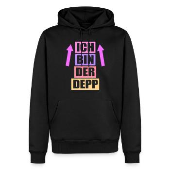 Junggesellenabschied Poltern Polterabend JGA - Männer Premium Bio Hoodie - Schwarz - Vorne - Nico (187cm)