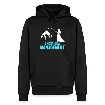 Enterrement de vie de garçon grondant enterrement de vie de garçon - Sweat à capuche Premium bio Homme - noir - Devant - Nico (187cm)