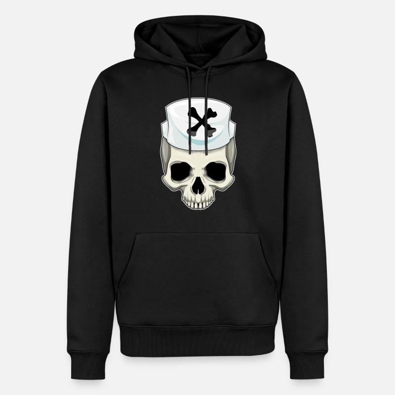 Infirmière crânienne - Sweat à capuche Premium bio Homme - noir