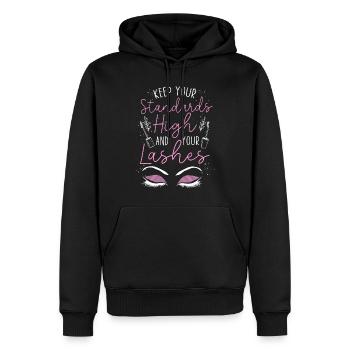 Esthetician Skincare Beautician - Männer Premium Bio Hoodie - Schwarz - Vorne - Nico (187cm)