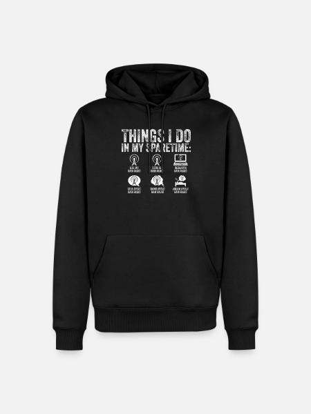Amateurfunk-design Für Lizenzierte - Men’s Premium Organic Hoodie - black