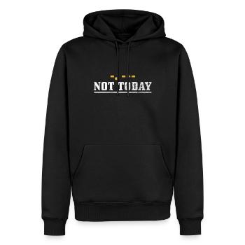 Amateurfunk-morsecode-design Für - Men’s Premium Organic Hoodie - black - Front - Nico (187cm)