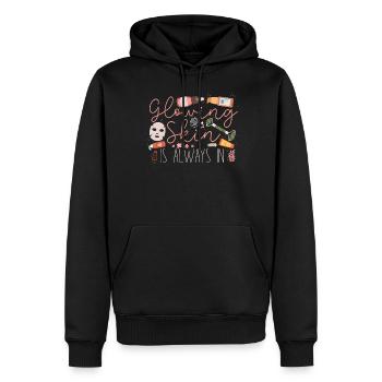 Cute Licensed Esthetician Skincare - Männer Premium Bio Hoodie - Schwarz - Vorne - Nico (187cm)