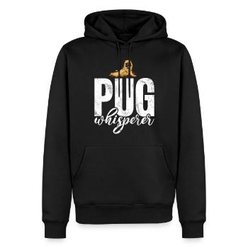 Pug Gifts for Pug Lovers - Männer Premium Bio Hoodie - Schwarz - Vorne - Nico (187cm)