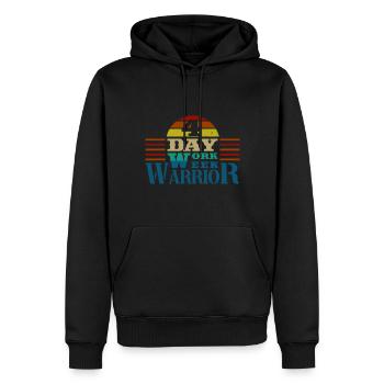 Job Profession Work Four-day week Office - Men’s Premium Organic Hoodie - black - Front - Nico (187cm)