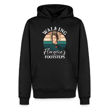 Krankenschwester Florence Nightingale Medizinische - Männer Premium Bio Hoodie - Schwarz - Vorne - Nico (187cm)