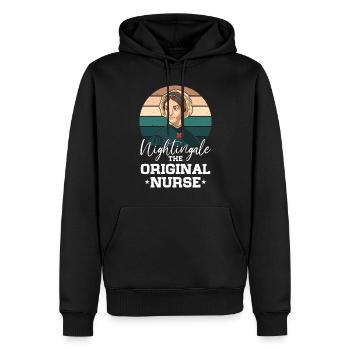 Krankenschwester Florence Nightingale Medizinische - Männer Premium Bio Hoodie - Schwarz - Vorne - Nico (187cm)
