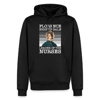 Krankenschwester Florence Nightingale Medizinische - Männer Premium Bio Hoodie - Schwarz - Vorne - Nico (187cm)