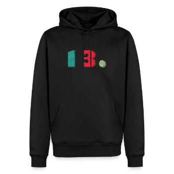 13. Geburtstag 13 Jahre Pubertät Endlich 13 Ich - Männer Premium Bio Hoodie - Schwarz - Vorne - Nico (187cm)