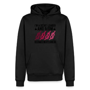 Pfadfindermutter-design Für Eine - Sweat à capuche Premium bio Homme - noir - Devant - Nico (187cm)
