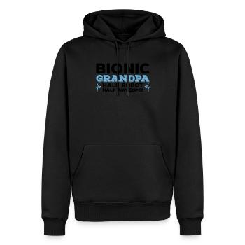 Bionisches Hüft-opa-design Für Einen Überlebenden - Sweat à capuche Premium bio Homme - noir - Devant - Nico (187cm)