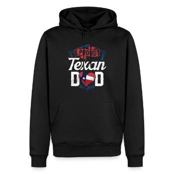 Stolzer Texanischer Vater Texaner Stolz Texas - Männer Premium Bio Hoodie - Schwarz - Vorne - Nico (187cm)