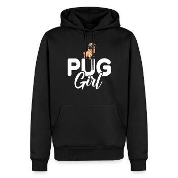 Pug Gifts for Pug Lovers - Männer Premium Bio Hoodie - Schwarz - Vorne - Nico (187cm)