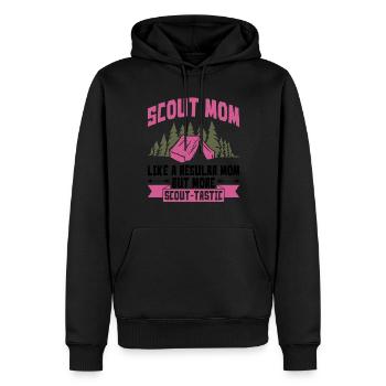 Pfadfinder-mutter-design Für Eine - Sweat à capuche Premium bio Homme - noir - Devant - Nico (187cm)