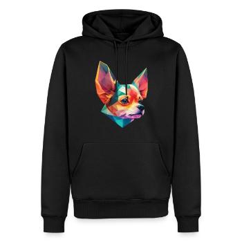 Chihuahua Dog Dog Design Pet Dog Owner - Sweat à capuche Premium bio Homme - noir - Devant - Nico (187cm)