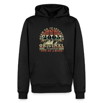 Born Gift Original 2005 Gift Idea 2005 - Sweat à capuche Premium bio Homme - noir - Devant - Nico (187cm)