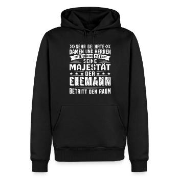 Ehemann Geburtstag Ehemann Sprüche Ehemann - Männer Premium Bio Hoodie - Schwarz - Vorne - Nico (187cm)