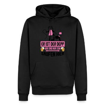 Junggesellenabschied Poltern Polterabend JGA - Männer Premium Bio Hoodie - Schwarz - Vorne - Nico (187cm)