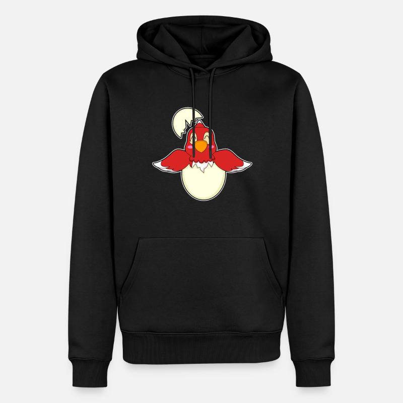 Oeuf de perroquet - Sweat à capuche Premium bio Homme - noir