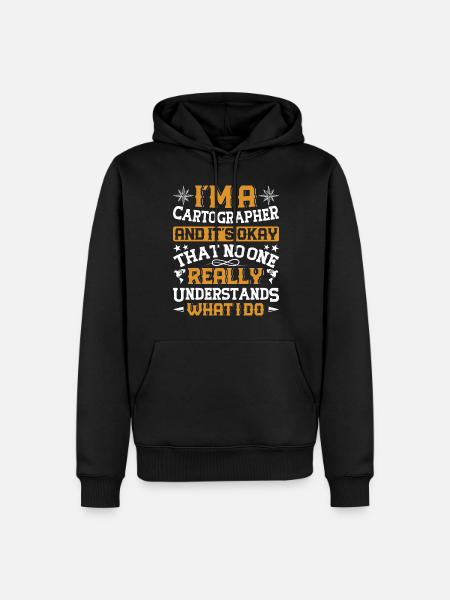 Cartographers - Men’s Premium Organic Hoodie - black