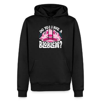 Blobfisch Avez-vous un Bloblem? - Sweat à capuche Premium bio Homme - noir - Devant - Nico (187cm)