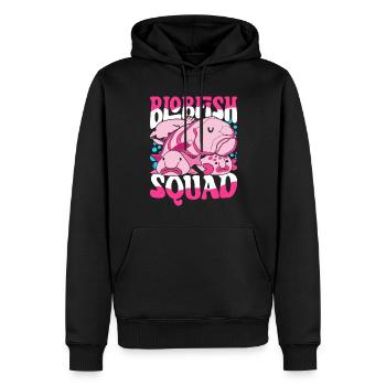Escouade Blobfisch Blobfish - Sweat à capuche Premium bio Homme - noir - Devant - Nico (187cm)