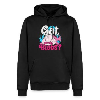 Blobfish a des blobs ? - Sweat à capuche Premium bio Homme - noir - Devant - Nico (187cm)