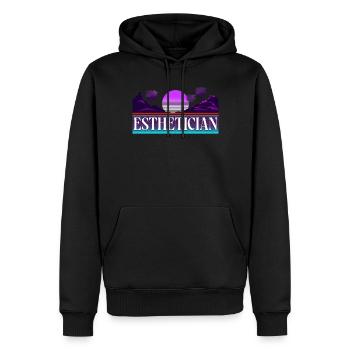 Cute Licensed Esthetician Skincare - Männer Premium Bio Hoodie - Schwarz - Vorne - Nico (187cm)