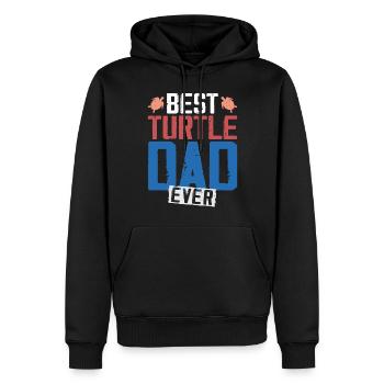 Sea Turtle Tortoise Dad Best - Sweat à capuche Premium bio Homme - noir - Devant - Nico (187cm)