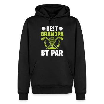 Meilleur grand-père après Par Sport Golf Golf - Sweat à capuche Premium bio Homme - noir - Devant - Nico (187cm)