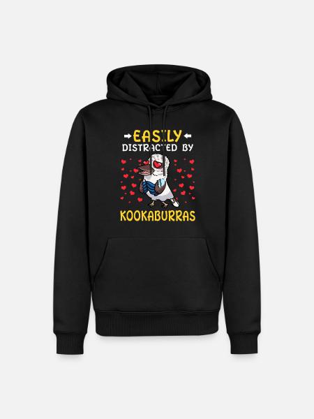 Laughing Hans Vogel Jägerliest - Sweat à capuche Premium bio Homme - noir