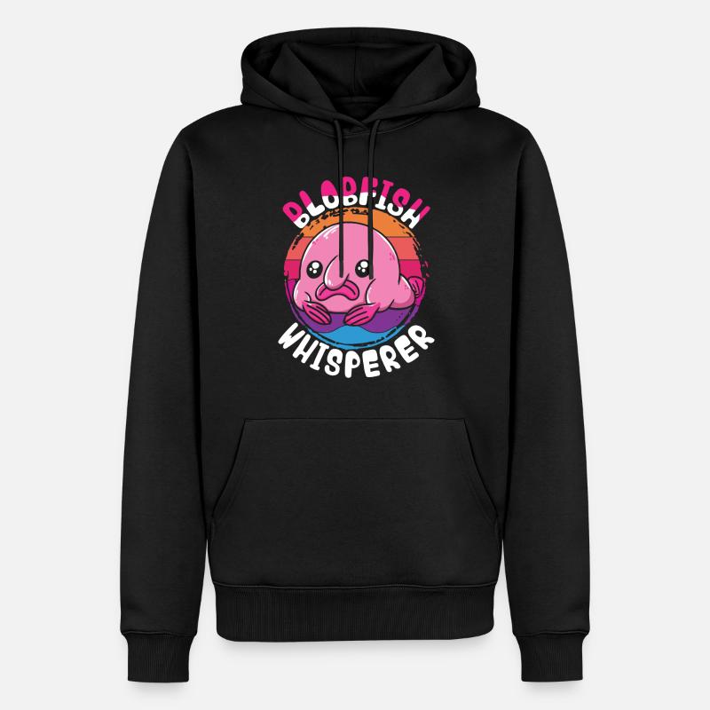 Blobfisch Blobfish Whisperer - Sweat à capuche Premium bio Homme - noir